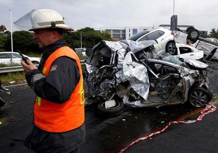 حادث سير يودي بحياة 20 على الأقل في جنوب إفريقيا