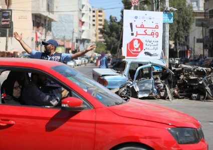 المرور بغزة: 13 إصابة في حوادث سير خلال الـ 24 ساعة الماضية