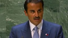 أمير قطر: لا يجوز أن يبقى الشعب الفلسطيني أسير تعسف الاحتلال الاستيطاني