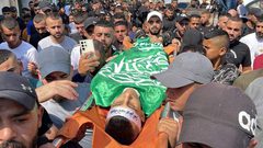 تشييع جثامين أربعة شهداء في مخيم جنين