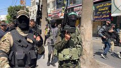 تشييع جثامين أربعة شهداء في مخيم جنين