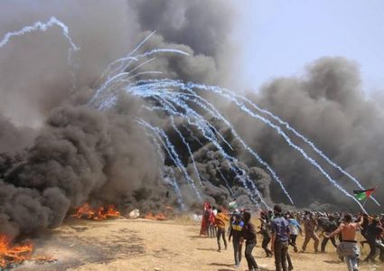 إصابات بالاختناق في قمع قوات الاحتلال لمسيرات سلمية شرق قطاع غزة