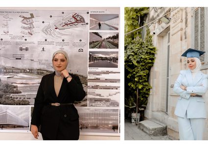 طالبتان من النجاح تنتزعان المركز الأول في مسابقة الهندسة المعمارية العالمية