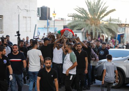 تشييع جثمان الشهيد بلال قدح في شقبا غرب رام الله