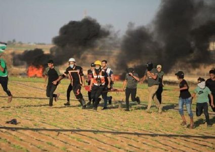 إصابات جراء قمع الاحتلال مسيرات سلمية شرق غزة