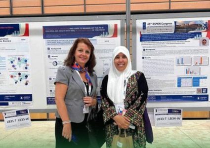 جامعة النجاح تشارك في مؤتمر الجمعية الأوروبية للتغذية السريرية والتمثيل الغذائي