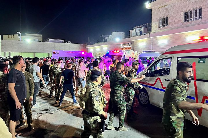 مئة قتيل على الأقلّ في حريق بقاعة للأعراس في شمال العراق