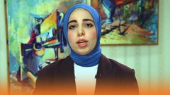 الطالبة خولة أبو زهيدة من الهندسة المعمارية تتحدث عن مشروعها "أضواء النفق"