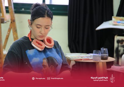 جولة في محاضرة الرسم المائي في كلية الفنون الجميلة