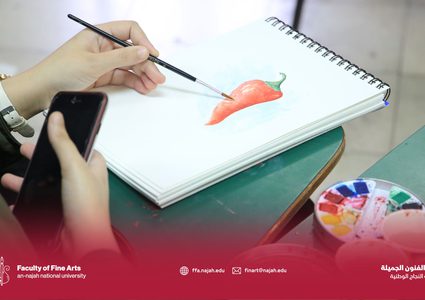 جولة في محاضرة الرسم المائي في كلية الفنون الجميلة