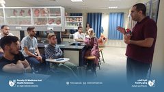 جانب من محاضرة علم التشريح في دائرة العلوم الطبية والصحية