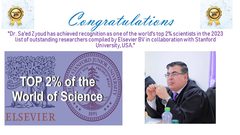 اختيار د. زيود ضمن قائمة جامعة ستانفورد لأفضل 2% من كبار الباحثين في العالم