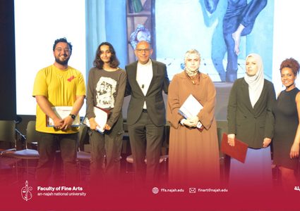 كلية الفنون تحصل على الجائزتين الأولى والثالثة في مسابقة شموط للفن التشكيلي
