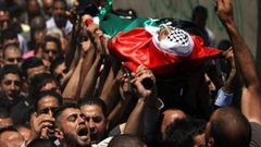 تشييع جثمان الشهيد الطفل أحمد رابي في قلقيلية