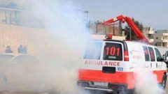 طائرات الاحتلال تستهدف مركبة إسعاف غرب غزة