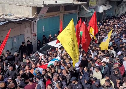 تشييع جثمان الشهيد ابو تركي في الخليل