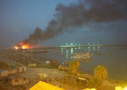 قوات الاحتلال تقصف ميناء غزة