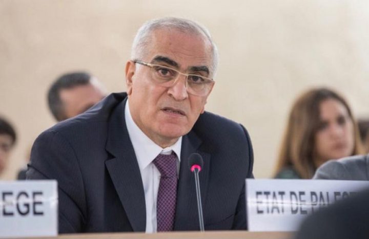 مندوب فلسطين في جنيف: نسعى بكل جهودنا لوقف العدوان على غزة