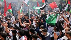 تشيلي والبرازيل تتظاهران دعما لفلسطين في وجه العدوان الإسرائيلي