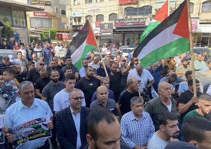 مسيرات حاشدة في جنين تنديدا بمجزرة الاحتلال في غزة