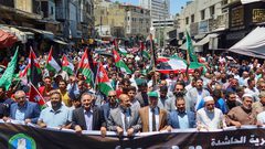 مسيرات حاشدة في الأردن دعما للمواطنين في غزة