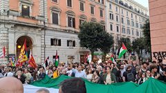 الآلاف يتظاهرون في روما تنديدا بالعدوان الإسرائيلي على شعبنا