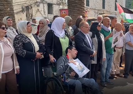 نابلس: مسيرة منددة بتواصل العدوان الإسرائيلي على غزة