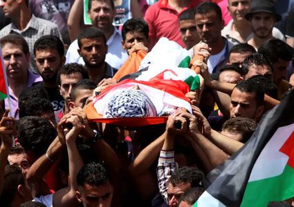 تشييع جثمان الشهيد رامي حسان في ضاحية ارتاح جنوب طولكرم