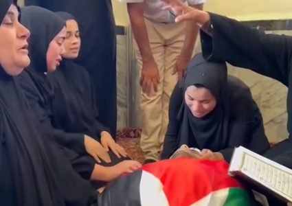 قباطية تشيّع جثمان الشهيد أنس مناصرة الذي استشهد أمس