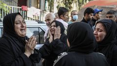 وداع شهداء مجزرة مستشفى المعمداني