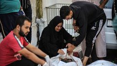 وداع شهداء مجزرة مستشفى المعمداني