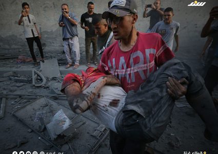 مشاهد من انتشال المصابين من تحت الأنقاض نتيجة القصف الإسرائيلي