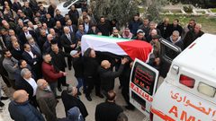 نابلس: تشييع جثمان الشهيد الحج علي إلى مثواه الأخير في جماعين