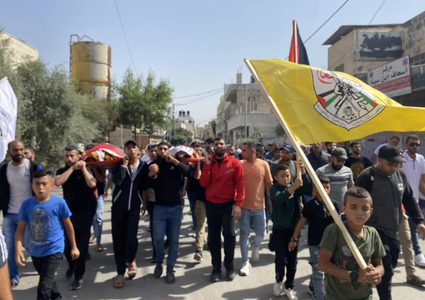جنين: تشييع جثامين الشهداء أبو عابد وعبد الله وكميل