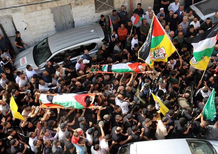 تشييع جثماني الشهيدين في زواتا، محمد أبو زر وجهاد صالح