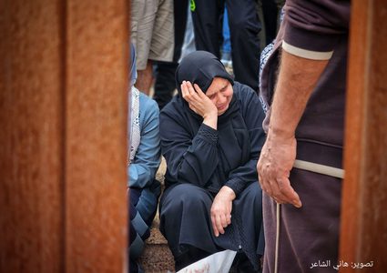 وداع عشرات الشهداء الذين ارتقوا في غارات الاحتلال على خانيونس الليلة الماضية