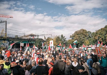 تظاهرات في عدة مدن سويسرية تنديدا بعدوان الاحتلال على الشعب الفلسطيني