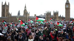 الآلاف يتظاهرون في لندن تضامنا مع شعبنا وتنديدا بتواصل العدوان