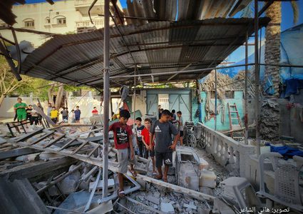 منزل عائلة كرد الذي قصفته طائرات الاحتلال في رفح جنوب قطاع غزة