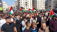 تشييع الشهيد الطفل محمد عبد القادر خراز 14 عاما من مدينة نابلس