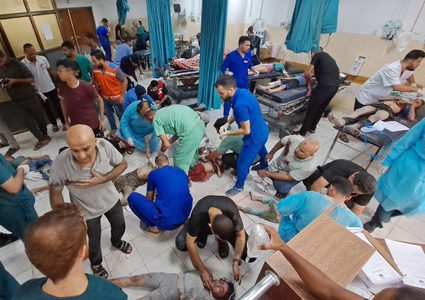 شهداء وجرحى في استهداف الطيران الحربي لمنزل عائلة مسعود في شارع اليافوية-جباليا