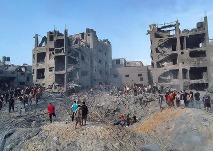 داخلية غزة: 400 شهيد وجريح بقصف إسرائيلي في مخيم جباليا