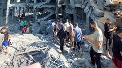 صور من المجزرة الإسرائيلية في الفالوجا قبل قليل