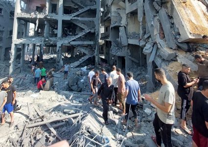 صور من المجزرة الإسرائيلية في الفالوجا قبل قليل