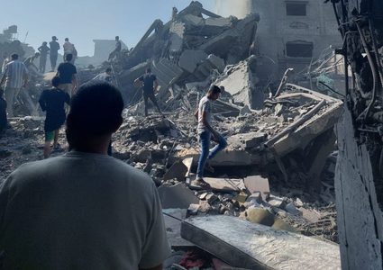 صور من المجزرة الإسرائيلية في الفالوجا قبل قليل