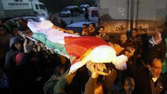 تشييع جثمان الشهيد الطفل محمد الجعبري في مدينة الخليل