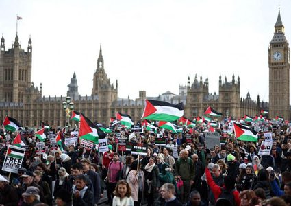 تظاهرات حاشدة في مختلف العواصم الأوروبية تنديداً بالعدوان المتواصل على قطاع غزة
