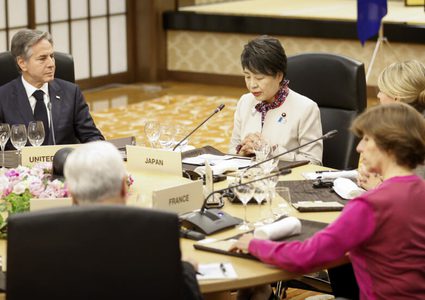 بلينكن يدعو مجموعة السبع للتحدث بـ"صوت واضح" بشأن غزة