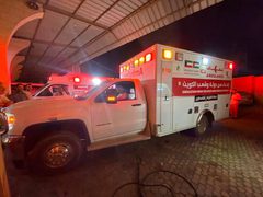 صور لوصول عدد من سيارات الإسعاف لصالح جمعية الهلال الأحمر الفلسطيني، إهداء من دولة وشعب الكويت ضمن حملة #فزعة_لفلسطين .

وجاري تجهيزهم لدخولهم الخدمه عوضا عن الذي تم إستهدافهم سابقا وخرجو عن الخدمه .