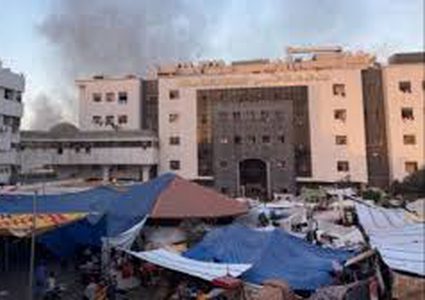 الاحتلال يستهدف مستشفى النصر للأطفال بالقذائف المدفعية